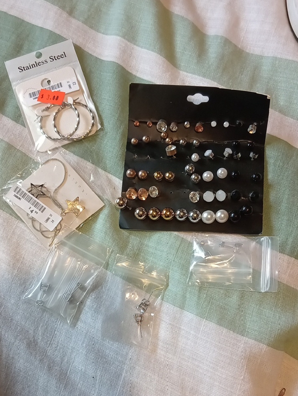 ALL NEW Mixed Earring Set - Multi Finish Studs & Hoops